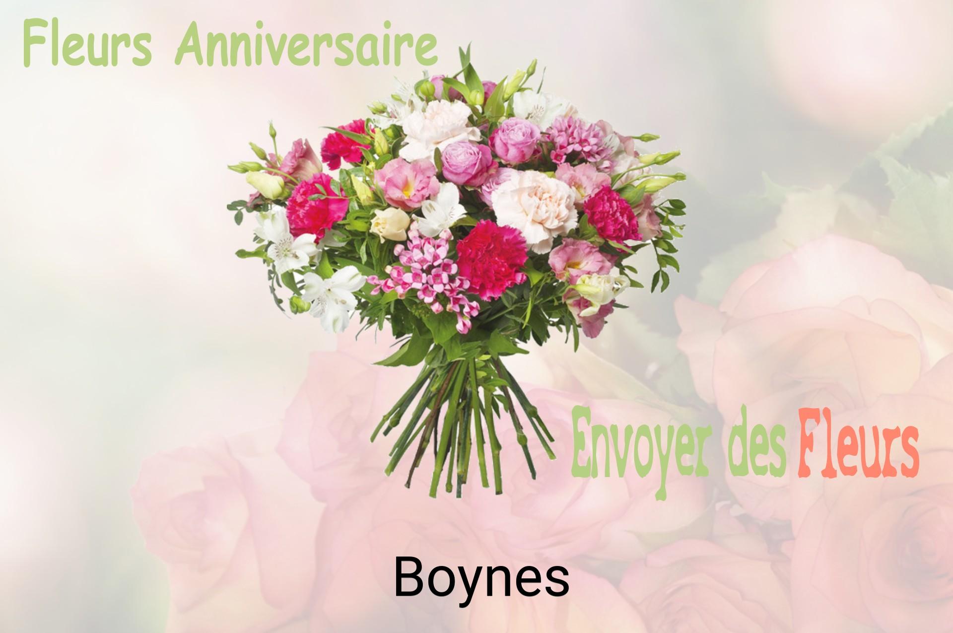 Bouquet de fleurs d’anniversaire livré à Boynes