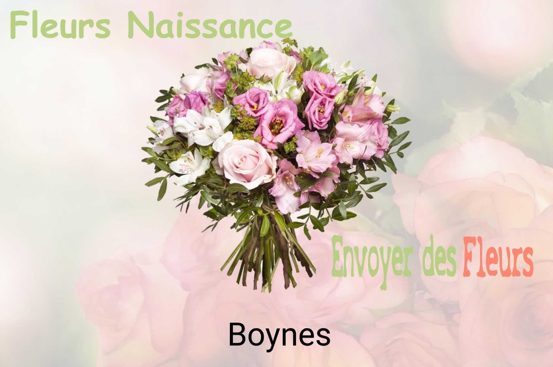 Bouquet de fleurs de naissance livré à Boynes